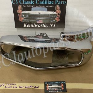OEM 1964 Cadillac Deville Eldorado Fleetwood LEFT DRIVER SIDE REAR BUMPER END TAIL LIGHT SURROUND HOUSING #3513122
